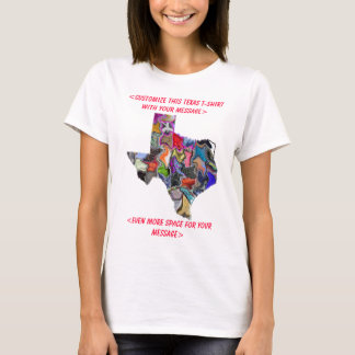 Texas Colorful  T-Shirt - Gepersonaliseerd