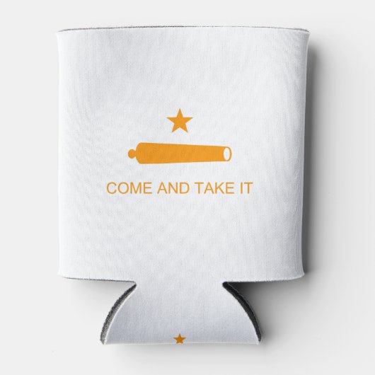 Texas Come and Take It Flag - Sinaasappel Blikjeskoeler (Voorkant)