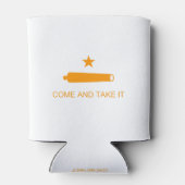 Texas Come and Take It Flag - Sinaasappel Blikjeskoeler (Achterkant)