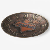 Texas Copper Medallion State Map Papieren Bordje (Gekanteld)