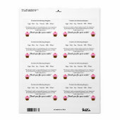 Texas Cottage Food Law Label (Full Sheet)