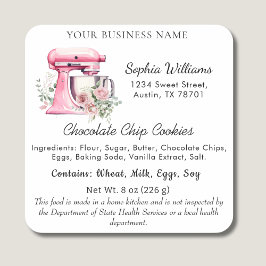 Texas Cottage Law Eten label Sticker