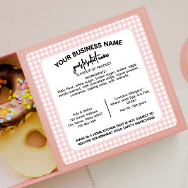 Texas Cottage Law Eten label voor vakantie bakken