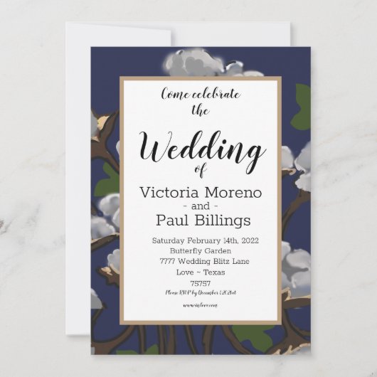 Texas Cotton Bundle/ Blue Kaart (Voorkant)