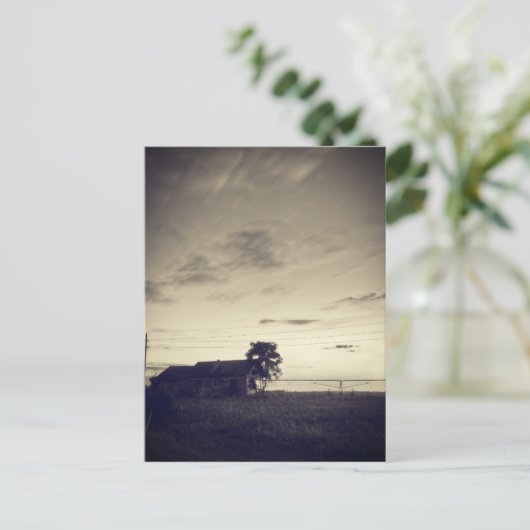 Texas Countryside Twilight Briefkaart (Staand voorkant)