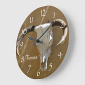 Texas Cow Skull Grote Klok (Hoek)