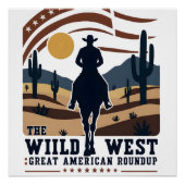 TEXAS cowboy amerika cowboy Perfect Poster (Voorkant)