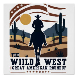 TEXAS cowboy amerika cowboy Perfect Poster