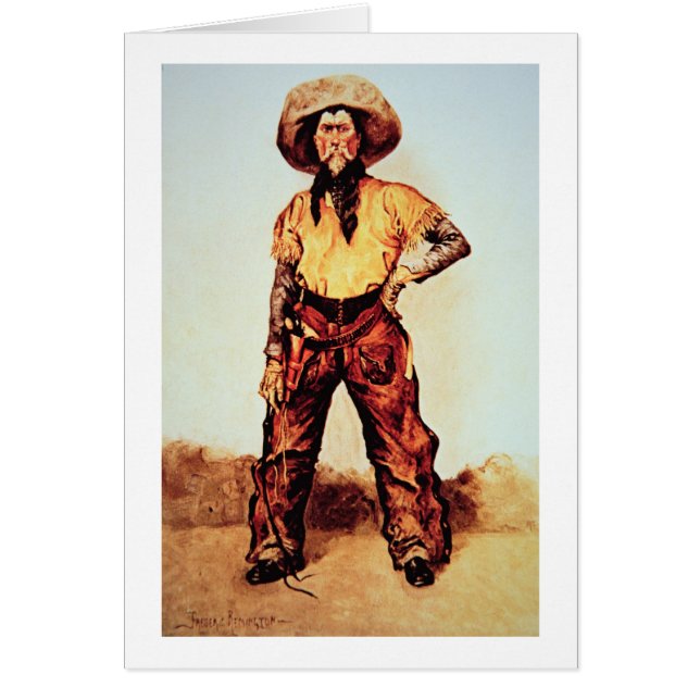 Texas Cowboy, c.1890 (olie op canvas) (Voorkant)
