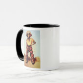 Texas Cowboy, c.1890 (olie op canvas) Mok (Voorkant links)