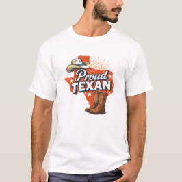 Texas Cowboy Hoed & Laarzen Grafisch T-shirt