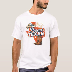 Texas Cowboy Hoed & Laarzen Grafisch T-shirt