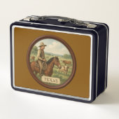 Texas cowboy Metal Lunchbox (Achterkant)