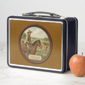 Texas cowboy Metal Lunchbox (In situ)