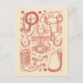 Texas Cowboy Pack Briefkaart (Voorkant)