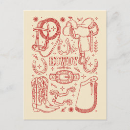 Texas Cowboy Pack Briefkaart