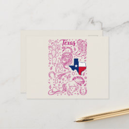 Texas Cowboy Pack Western Vibes Briefkaart