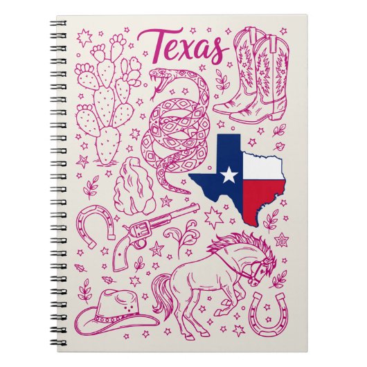 Texas Cowboy Pack Western Vibes Notitieboek (Voorkant)