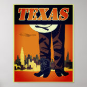 Texas Cowboy Poster (Voorkant)
