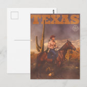 Texas Cowboy Poster Briefkaart (Voorkant / Achterkant)