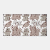  Texas Cowboy Western Desk Mat (Voorkant)