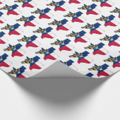 Texas Cowgirl op pakpapier voor paarden (Hoek)