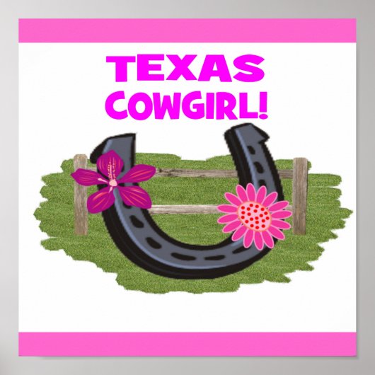 TEXAS COWGIRL-POSTER POSTER (Voorkant)