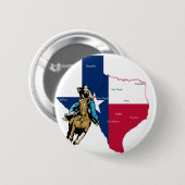 Texas Cowgirl Ronde Button 5,7 Cm (Voorkant /achterkant)