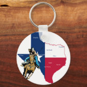 Texas Cowgirl Sleutelhanger (Voorkant)