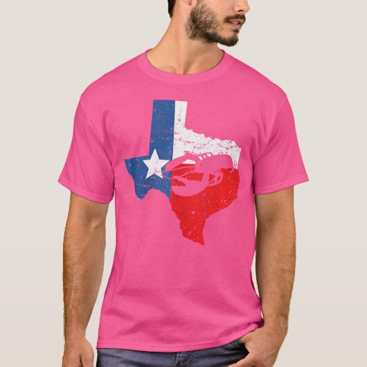Texas Crawfish Crawdad Seafood T-shirt (Voorkant)