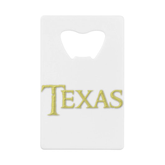 Texas Creditkaart Flessenopener (Voorkant)