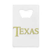 Texas Creditkaart Flessenopener (Achterkant)