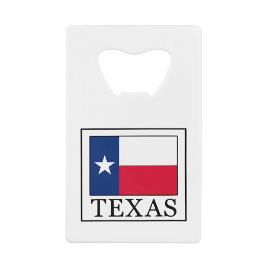 Texas Creditkaart Flessenopener (Voorkant)