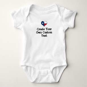 Texas Creëer je eigen aangepaste tekst Romper