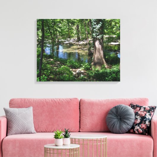 Texas Creek Wimberley Canvas Afdruk (Insitu (Woonkamer))