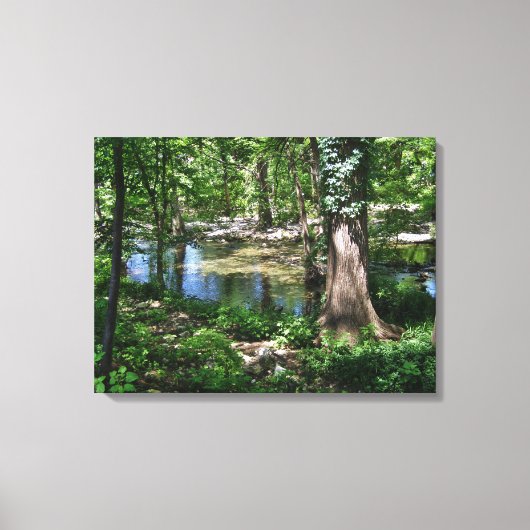 Texas Creek Wimberley Canvas Afdruk (Voorkant)