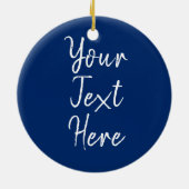 Texas Custom Town Zip Tree Ornament (Achterkant)