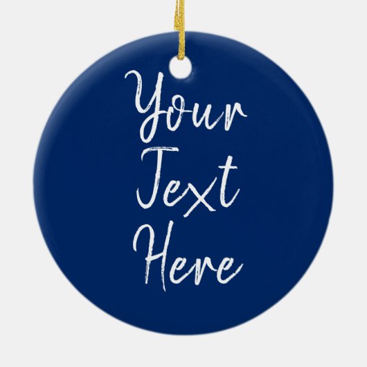 Texas Custom Town Zip Tree Ornament (Achterkant)