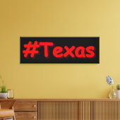 "#Texas " Cute Design. Bestel nu Canvas Afdruk (Insitu (Woonkamer))