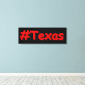 "#Texas " Cute Design. Bestel nu Canvas Afdruk (Insitu (Houten vloer))