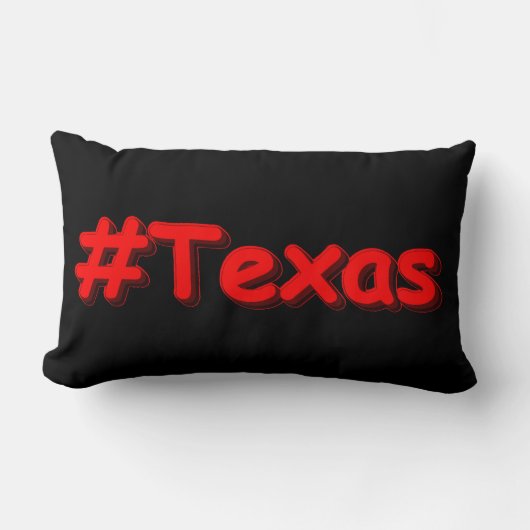 "#Texas " Cute Design. Bestel nu Kussen (Voorkant)