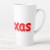 "#Texas " Cute Design. Bestel nu Latte Mok (Rechts)