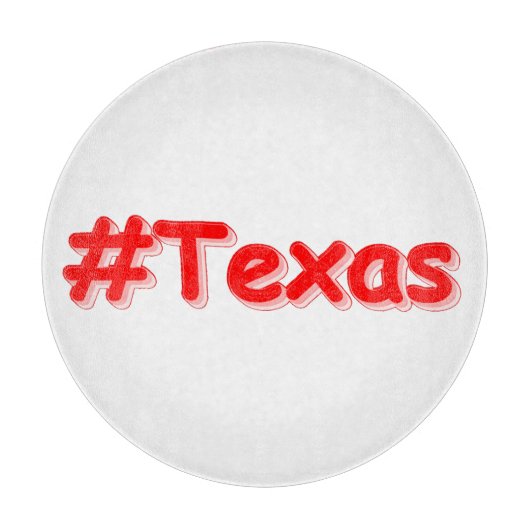 "#Texas " Cute Design. Bestel nu Snijplank (Voorkant)