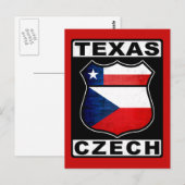 Texas Czech American Briefkaart (Voorkant / Achterkant)