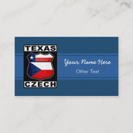 Texas Czech American Custom Visitekaartjes