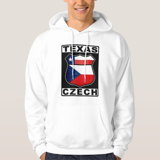Texas Czech American Hoodie (Voorkant)