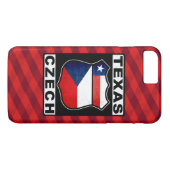 Texas Czech American iPhone Case (Achterkant (Horizontaal))
