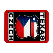 Texas Czech American Magneet (Horizontaal)