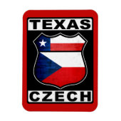 Texas Czech American Magneet (Verticaal)