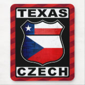 Texas Czech American Mousemat Muismat (Voorkant)
